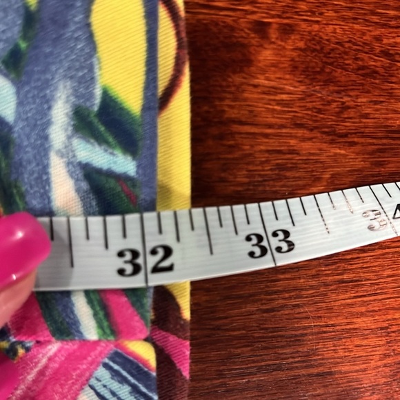 Zara Basic Bodycon Dress S Pink Yellow Tropical Open Back Fitted Racerback Mini - Picture 9 of 10